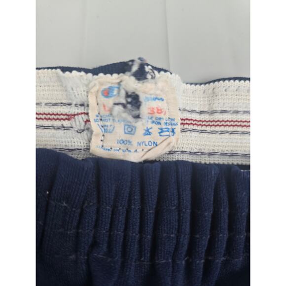 VINTAGE Y2K VARSITY WOMANS MICRO MINI GYM‎ SHORTS LARGE NAVY - Picture 6 of 6